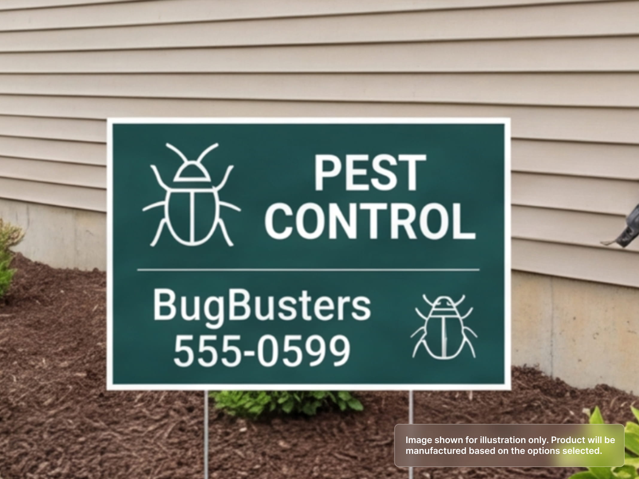 Custom Yard Signs for Pest Control – PRINTDRILL