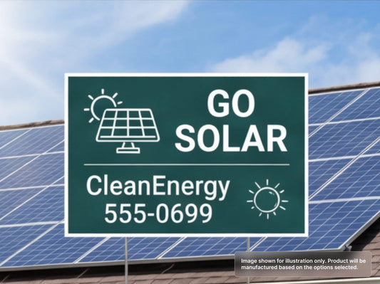Custom Yard Signs for Solar Energy