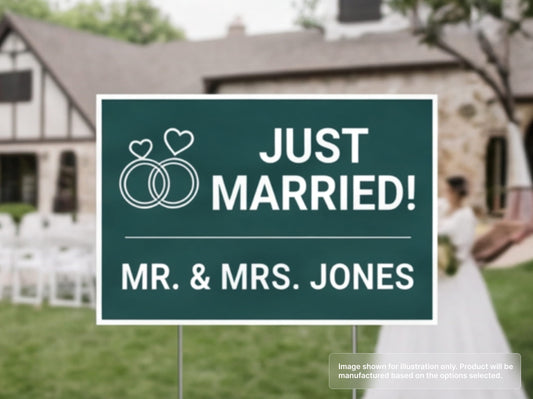 Custom Yard Signs for Weddings
