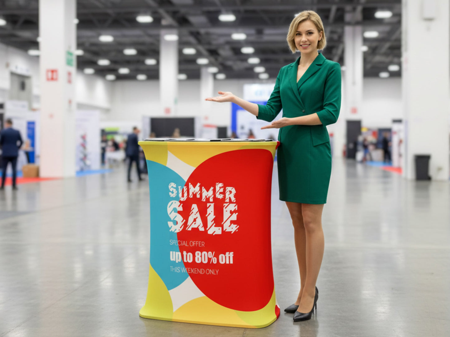 Deluxe Popup Counter Ready for Trade Show