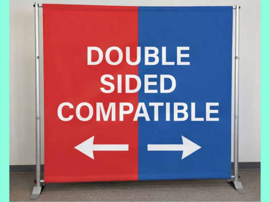 Double Sided Compatible Step and Repeat Banner Adjustable Stand