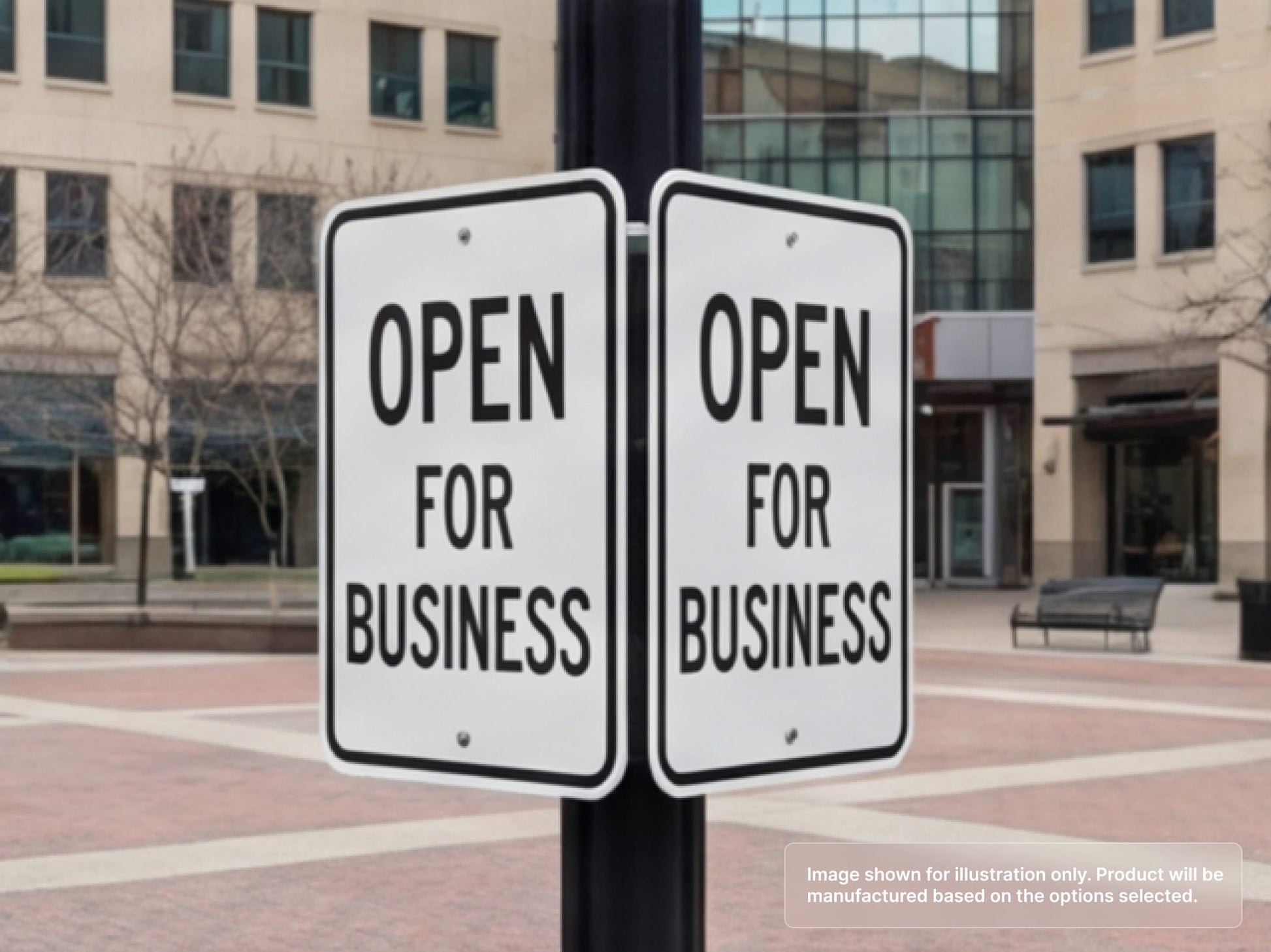 Double Sided Custom Aluminum Signs