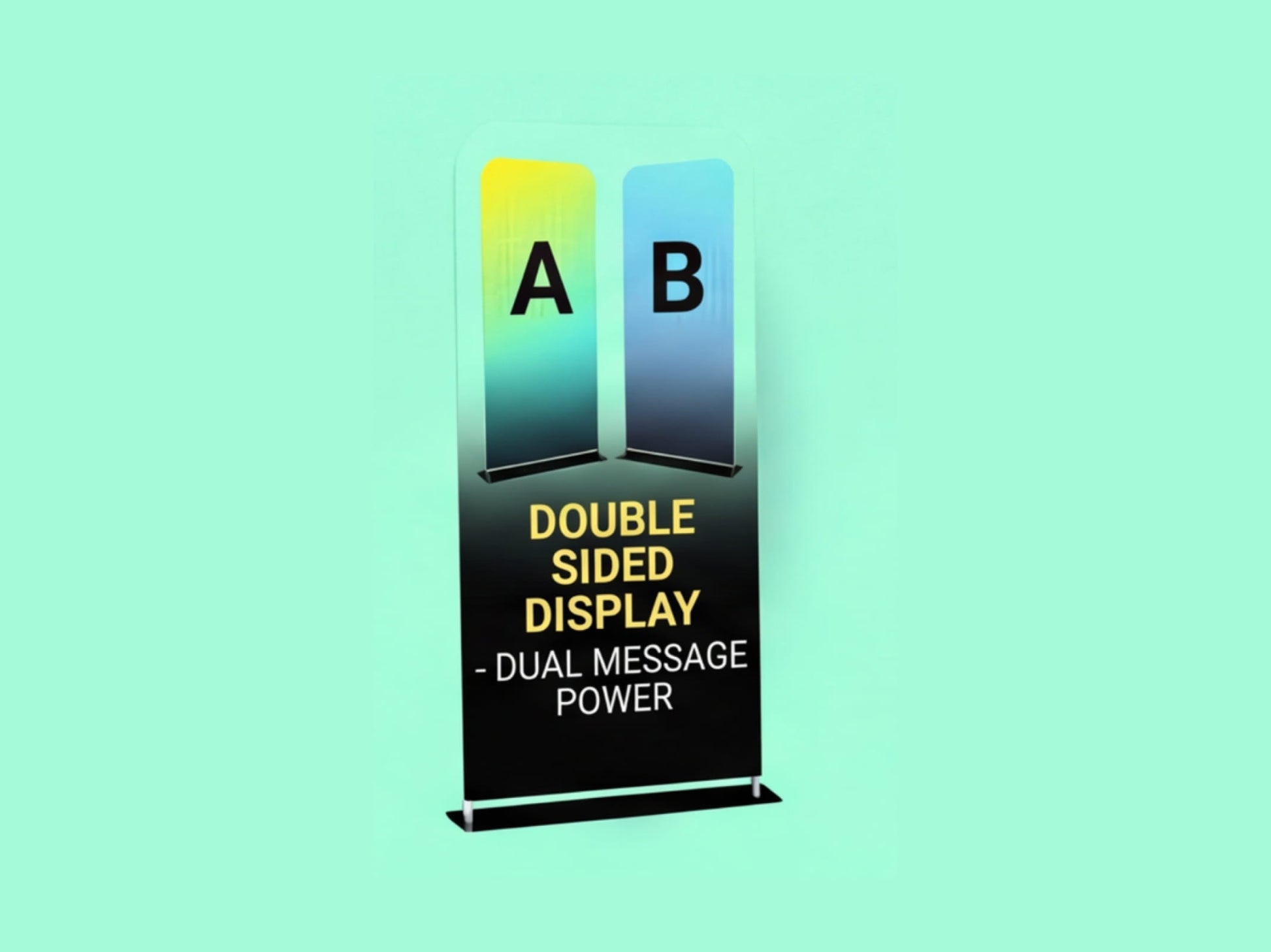 Double Sided EZ Extend Tension Fabric Display