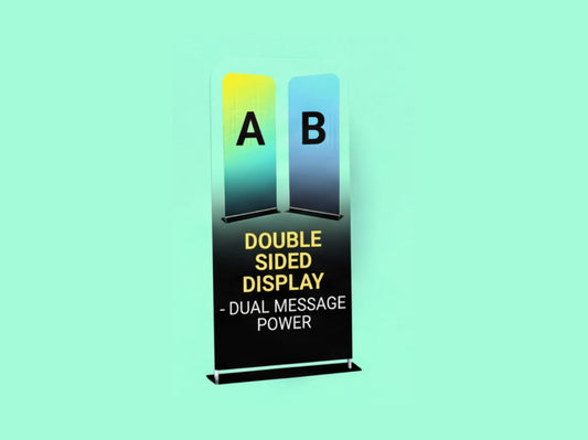 Double Sided EZ Extend Tension Fabric Display
