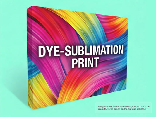 Dye-Sublimation Printed Straight Fabric Pop Up Display
