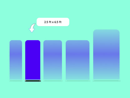 2.5 x 6.5 ft EZ Extend Display