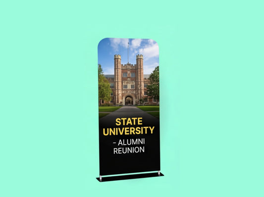 EZ Extend Tension Fabric Display for Alumni Events