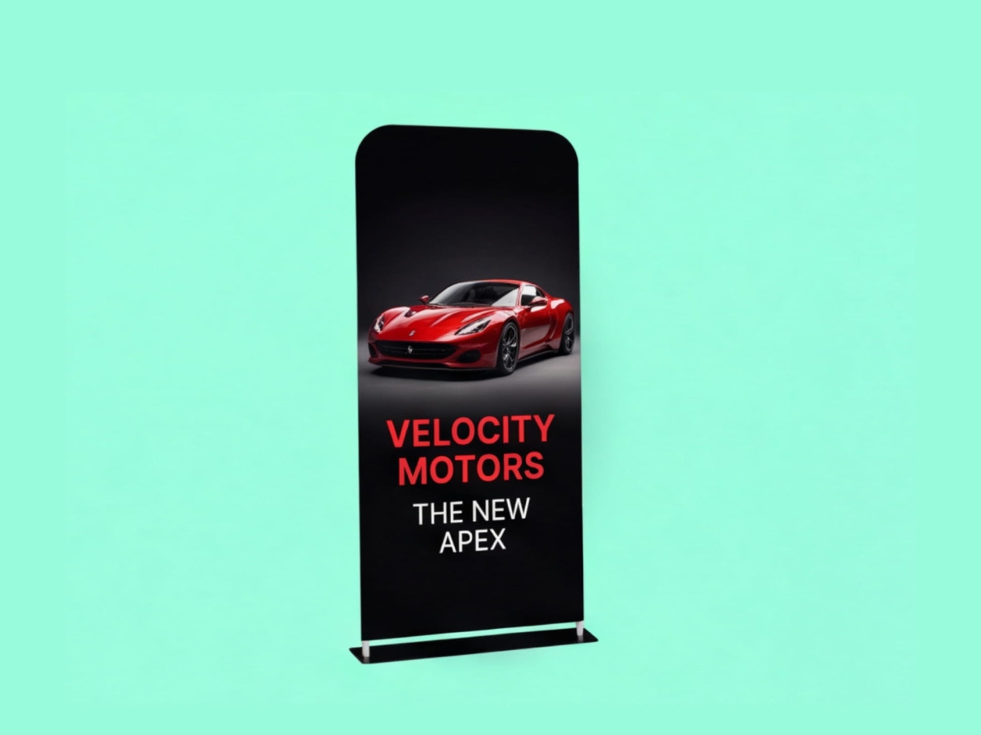 EZ Extend Tension Fabric Display for Automotive Showrooms