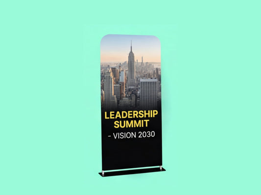 EZ Extend Tension Fabric Display for Corporate Summits