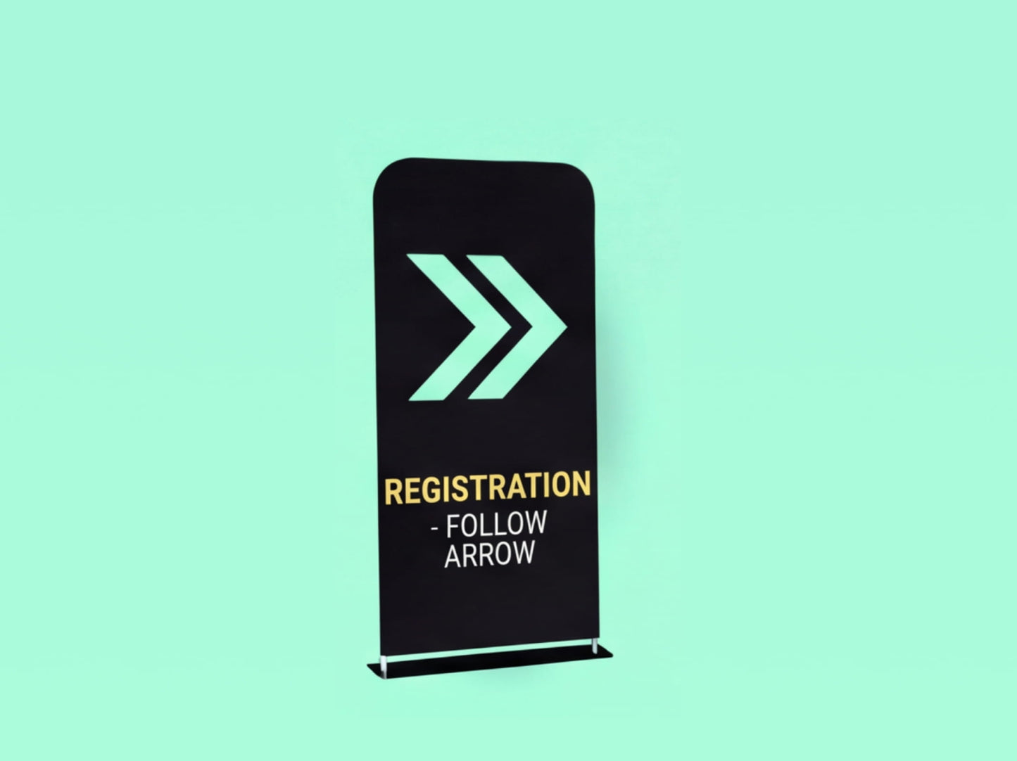 EZ Extend Tension Fabric Display for Directional Sign
