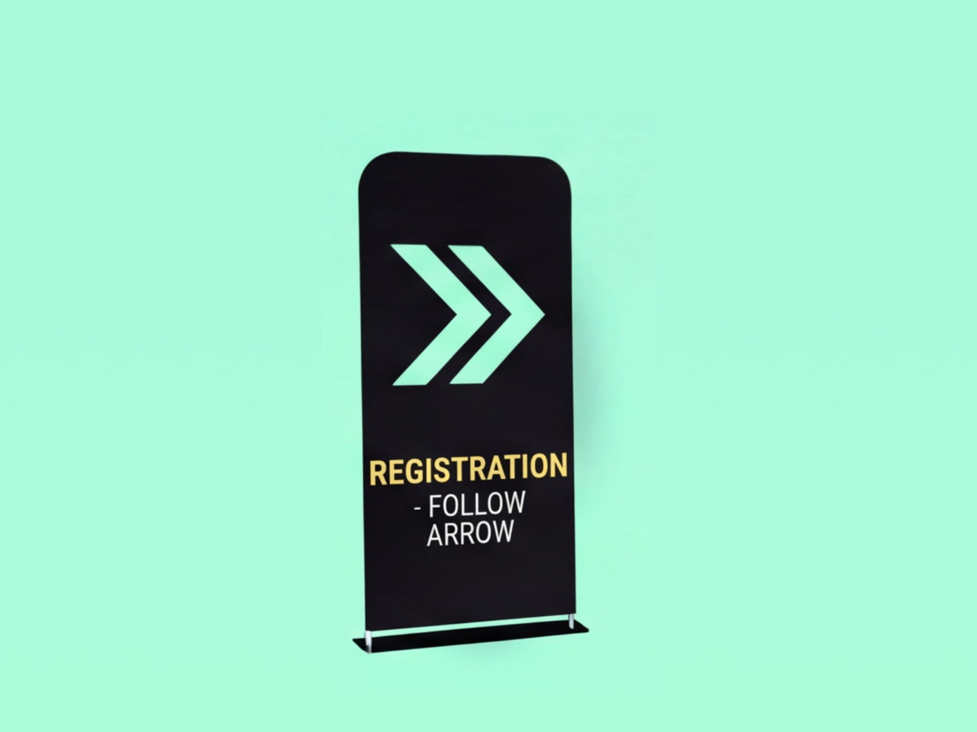 EZ Extend Tension Fabric Display for Directional Sign