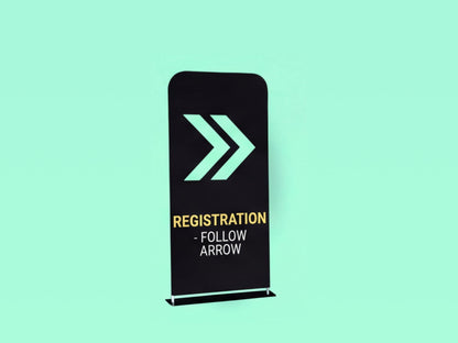 EZ Extend Tension Fabric Display for Directional Sign