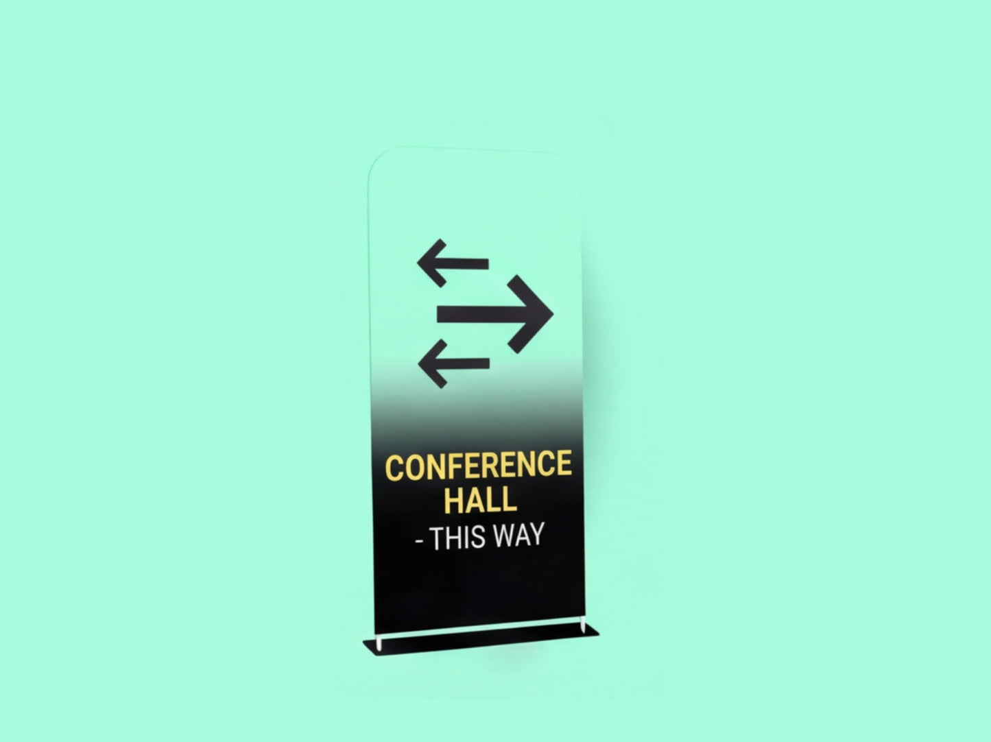 EZ Extend Tension Fabric Display for Hallway Signage