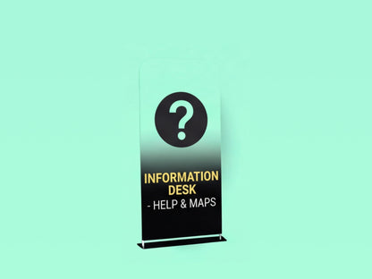 EZ Extend Tension Fabric Display for Information Stand