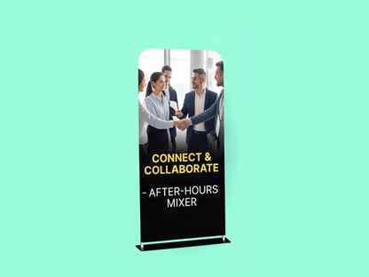 EZ Extend Tension Fabric Display for Networking Mixers