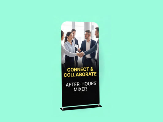 EZ Extend Tension Fabric Display for Networking Mixers