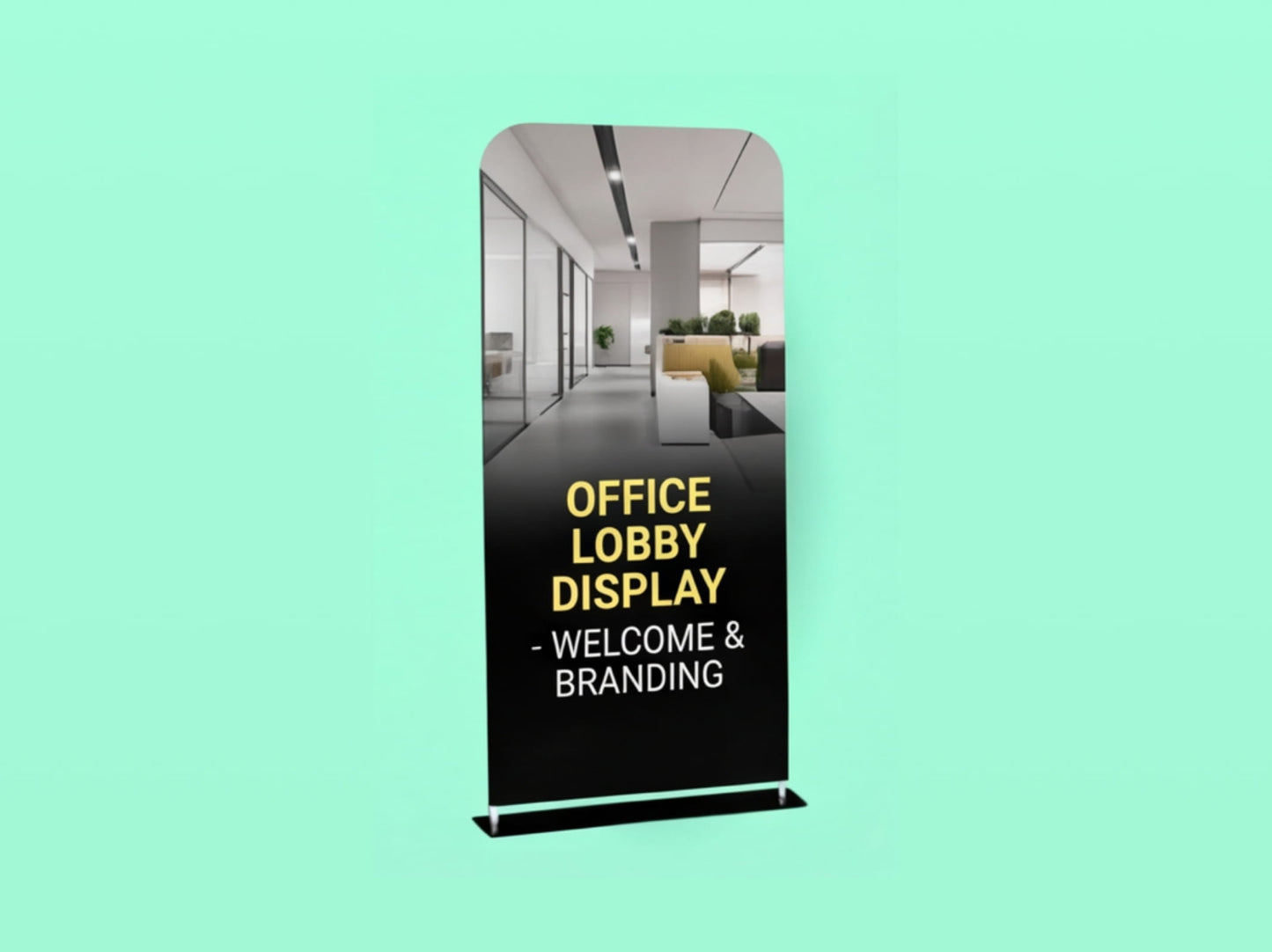 EZ Extend Tension Fabric Display for Office Lobby