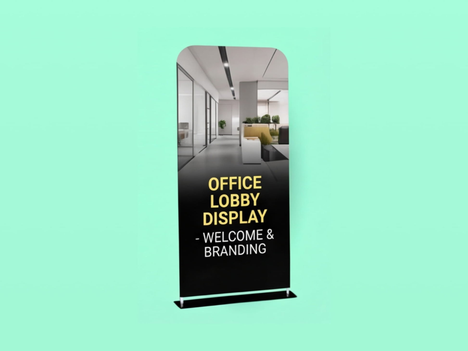 EZ Extend Tension Fabric Display for Office Lobby