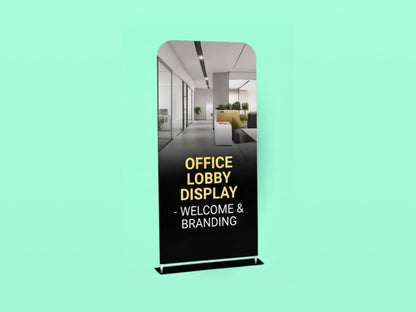 EZ Extend Tension Fabric Display for Office Lobby