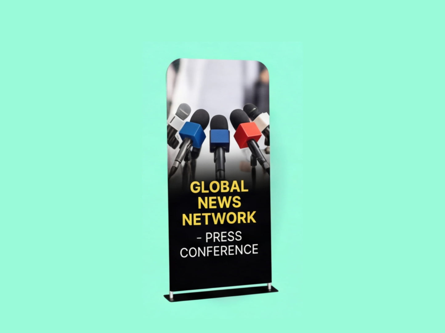 EZ Extend Tension Fabric Display for Press Briefings