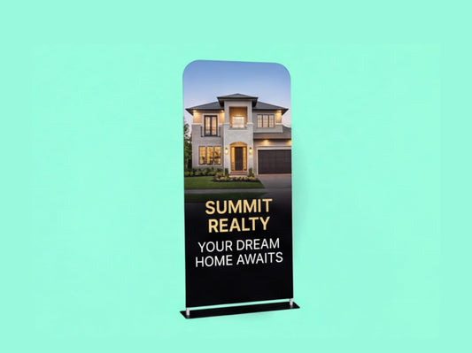 EZ Extend Tension Fabric Display for Real Estate