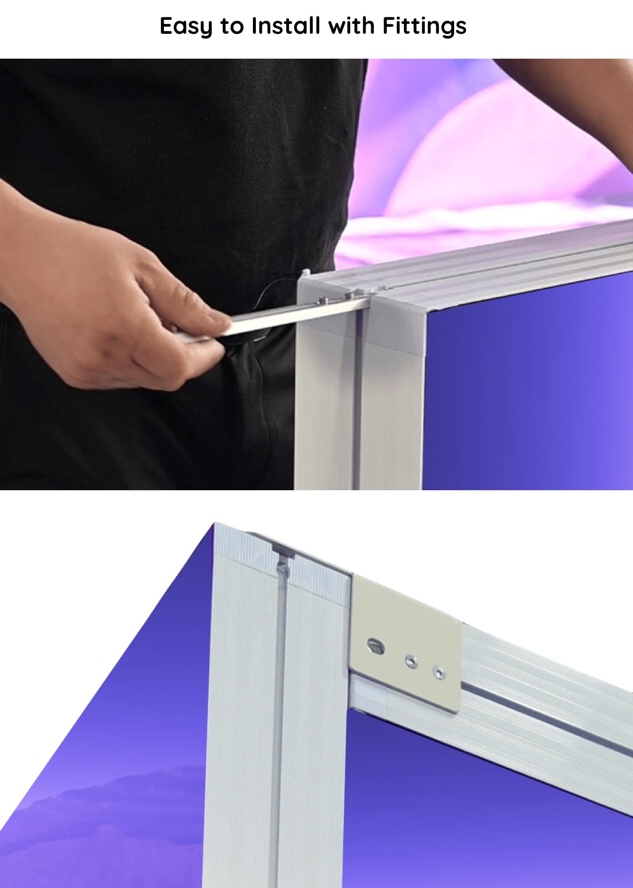 Easy to Install with Fittings