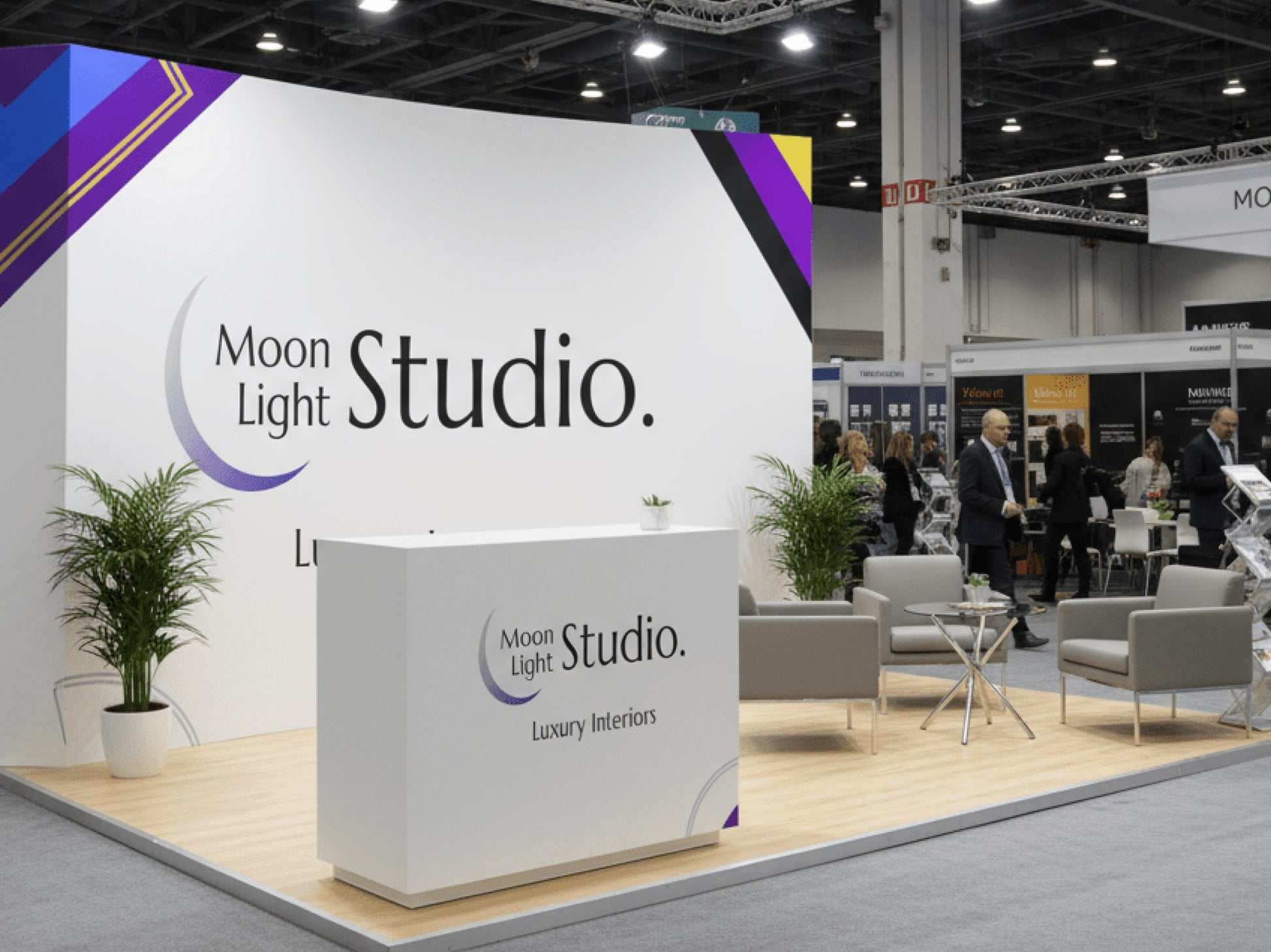 Fabric Curved Pop Up Display for Exhibition