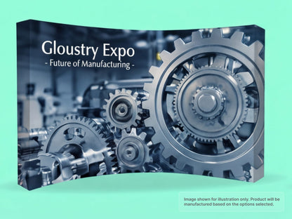 Fabric Curved Pop Up Display for Industry Expos