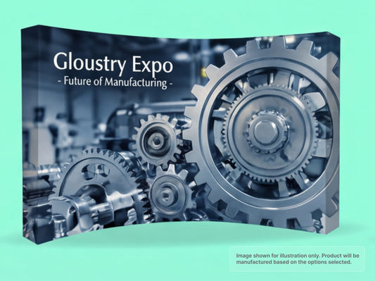 Fabric Curved Pop Up Display for Industry Expos