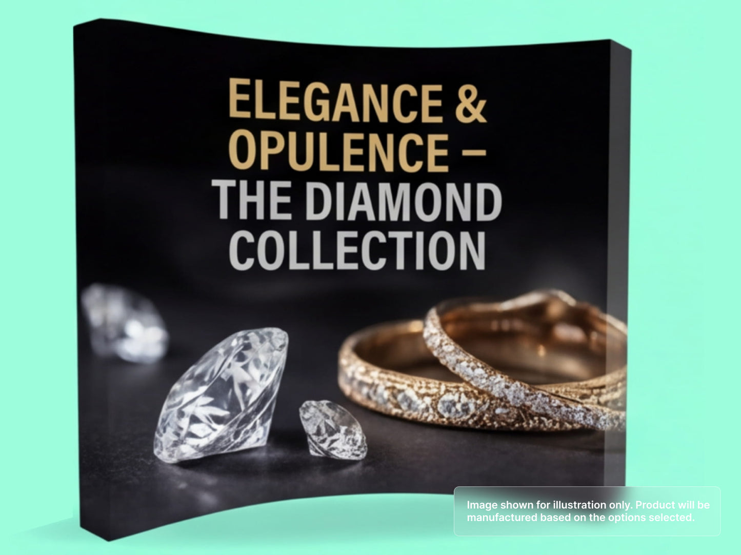 Fabric Curved Pop Up Display for for Luxury Brands