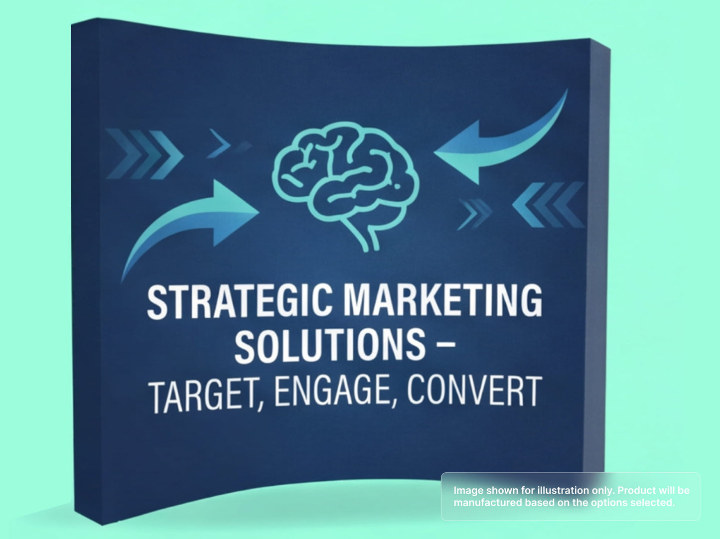 Fabric Curved Pop Up Display for for Marketing Directors