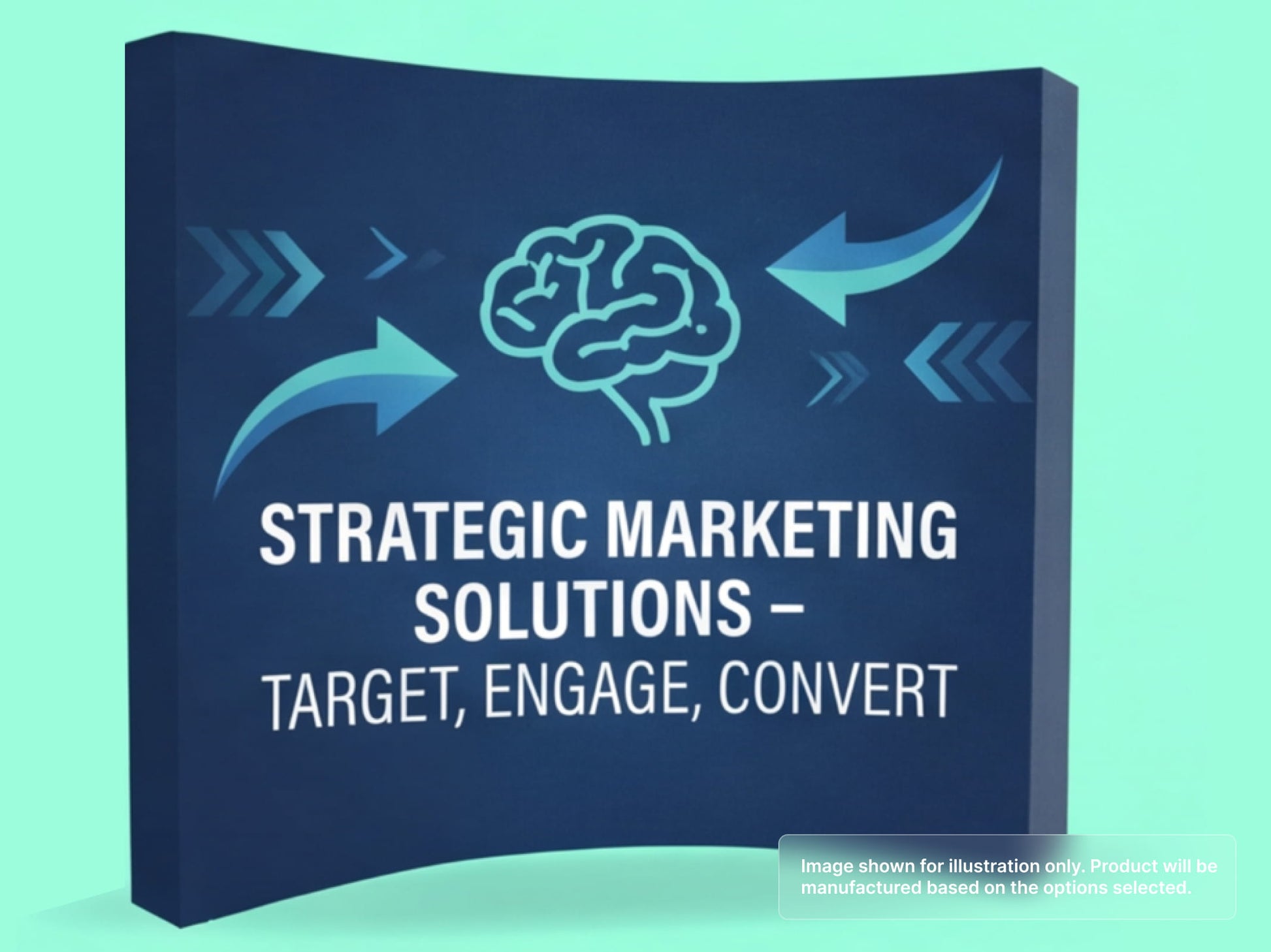 Fabric Curved Pop Up Display for for Marketing Directors