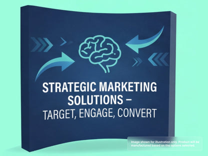 Fabric Curved Pop Up Display for for Marketing Directors