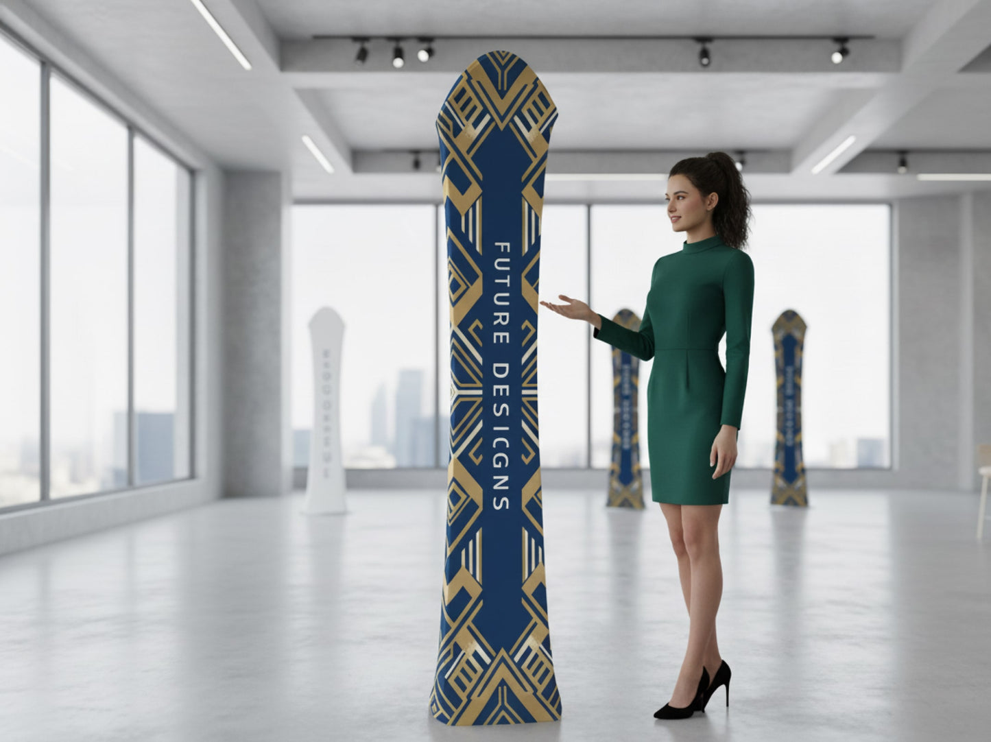 Fabric Display Tower Ready for Event or Trade Shows