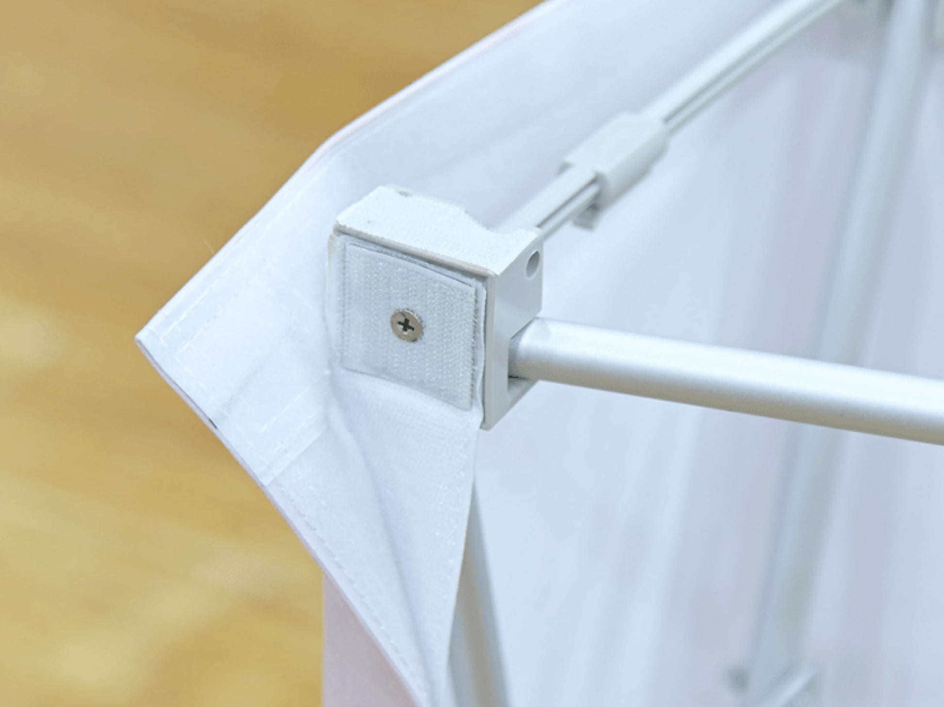 Fabric Pop Up Counter Display Velcro Attachment 