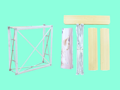 Fabric Pop Up Counter Display components