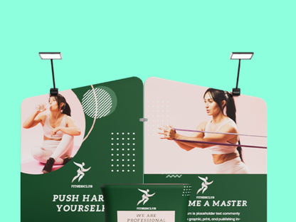 Fabric Pop Up Counter Display on Panel