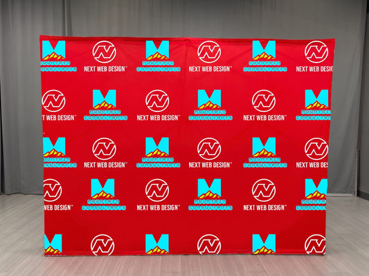 Fabric Popup Step and Repeat Banner
