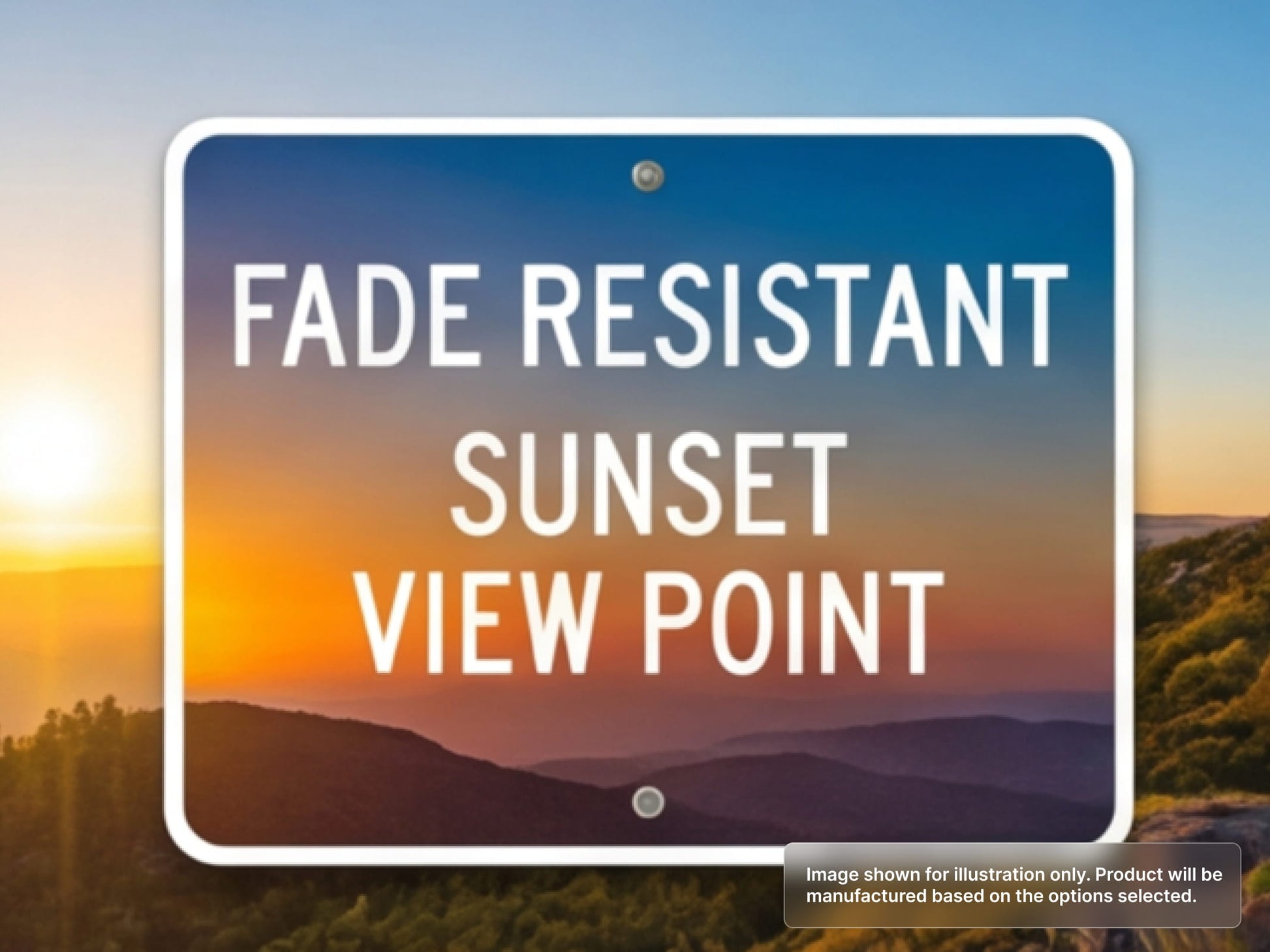 Fade Resistant Custom Aluminum Signs