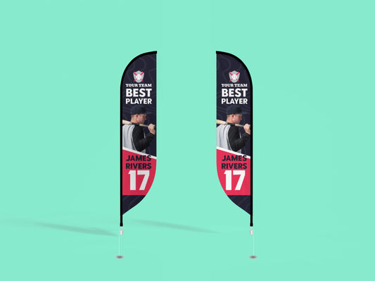 High Visibility Custom Feather Flag