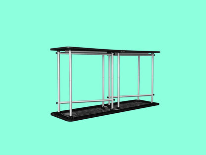 Folding Fabric Display Counter Frame Structure
