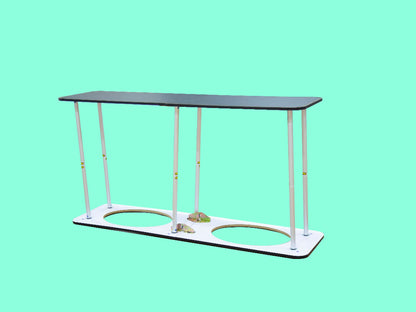 Folding Fabric Display Counter assembled hardware