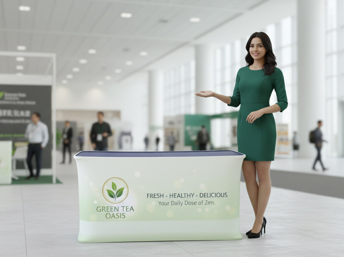 Folding Fabric Display Counter ready for events and exhibitions