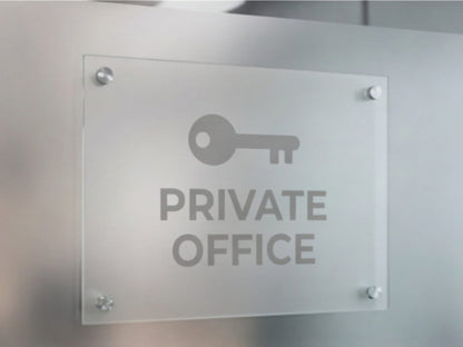 Frosted Etched look Custom Acrylic Signs