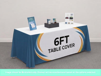 Full Printed Table Cover Throws for 6 Foot (6ft)