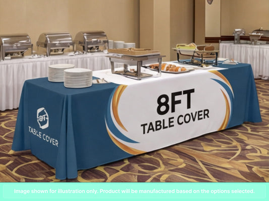 Full Printed Table Cover Throws for 8 Foot (8ft)