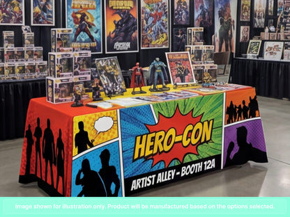 Full Printed Table Cover Throws for Comic-Cons