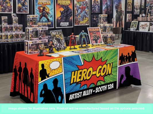 Full Printed Table Cover Throws for Comic-Cons