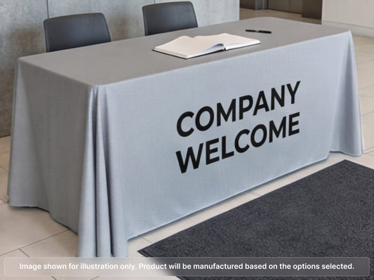 Full Printed Table Cover Throws for Corporate Lobby