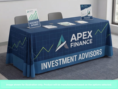 Full Printed Table Cover Throws for Financial Services